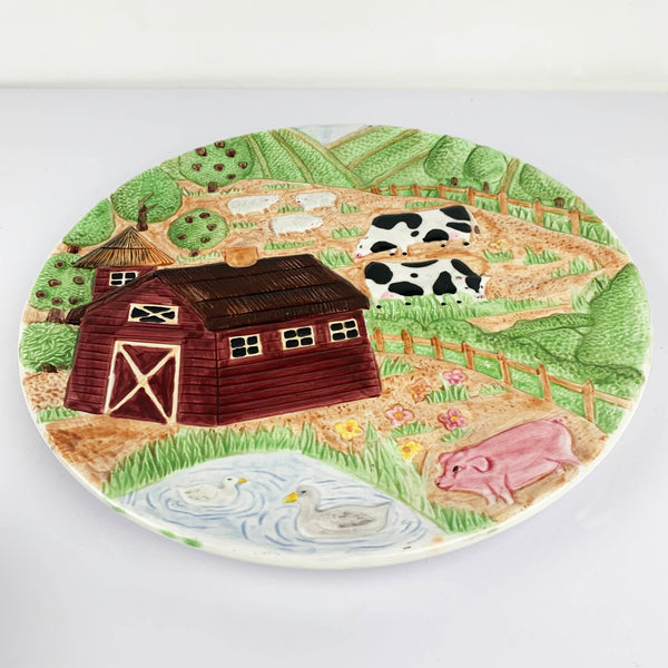 Martinvale textured Farm Yard Wall Plate