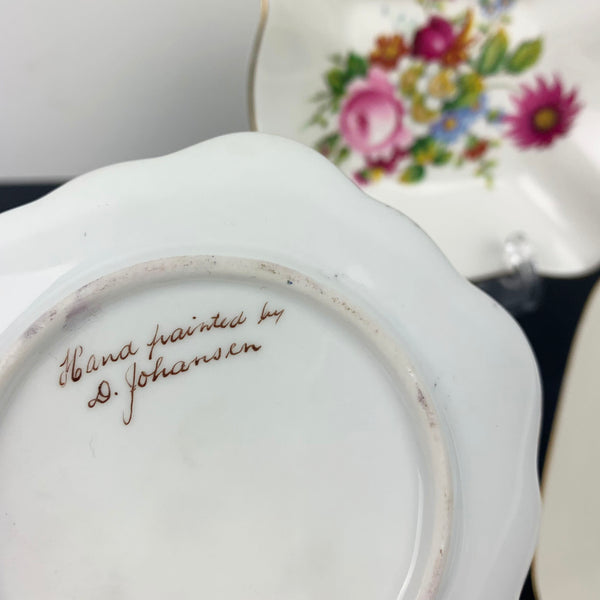 Artist signed hand painted mini dish
