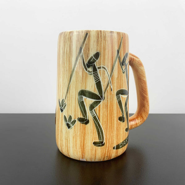 Florenz Pottery Aboriginal design Darwin souvenir large mug