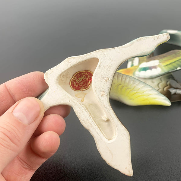 Mid century flying Mallard duck wall plaques - Set of 3