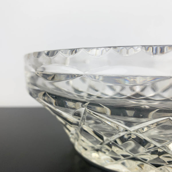 Grimwade Crown Crystal diamond cut serving bowl