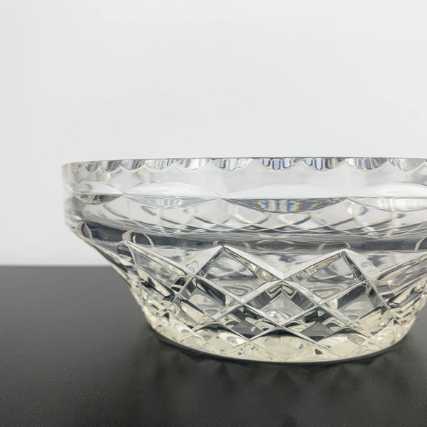 Grimwade Crown Crystal diamond cut serving bowl