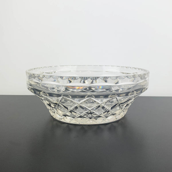 Grimwade Crown Crystal diamond cut serving bowl