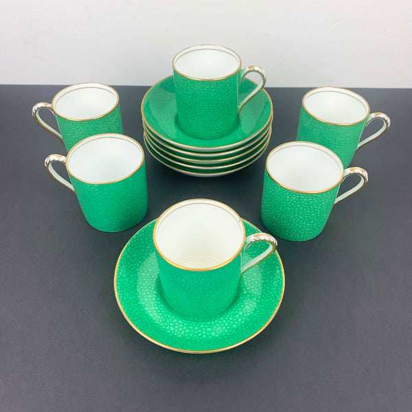 Grosvenor China rare 1920's espresso cup and saucer top view
