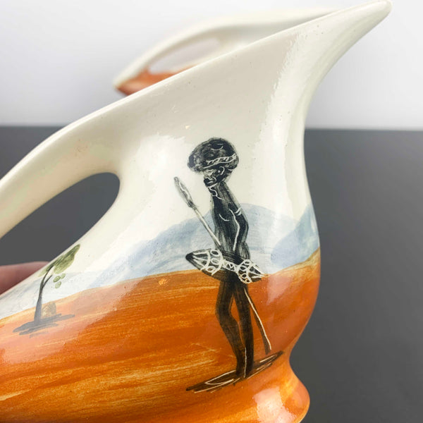 Harry Whyte indigenous art pottery jugs - sold separately