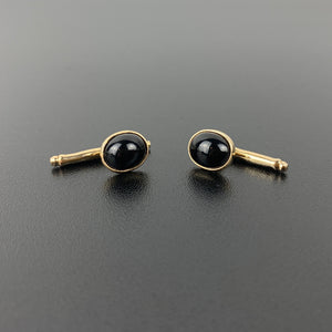 Hayward 1970's onyx shirt and tuxedo pins - Set of 2