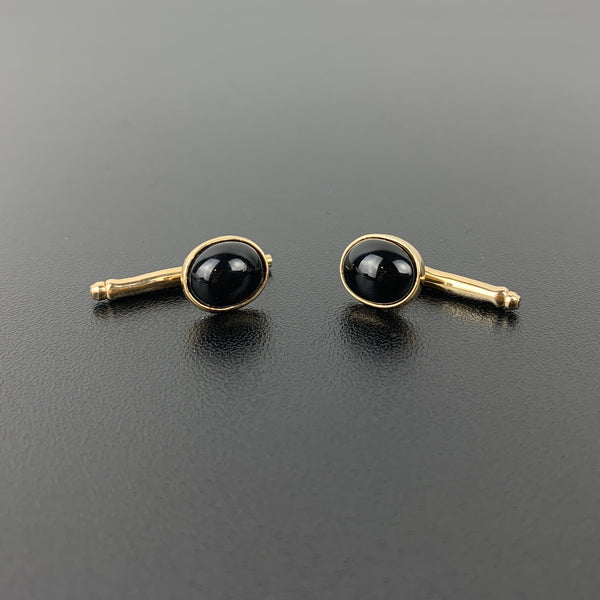 Hayward 1970's onyx shirt and tuxedo pins - Set of 2
