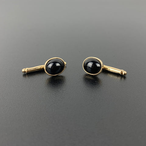 Hayward 1970's onyx shirt and tuxedo pins - Set of 2