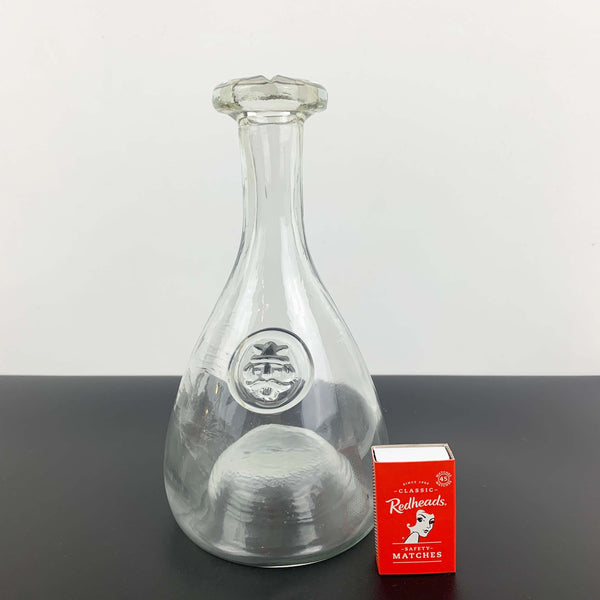 Holmegaard Denmark Viking glass decanters by Ole Winther - 2 sizes available