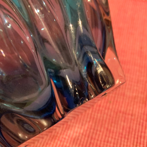 Sanyu Glass (Japan) mid century ombre art glass vase
