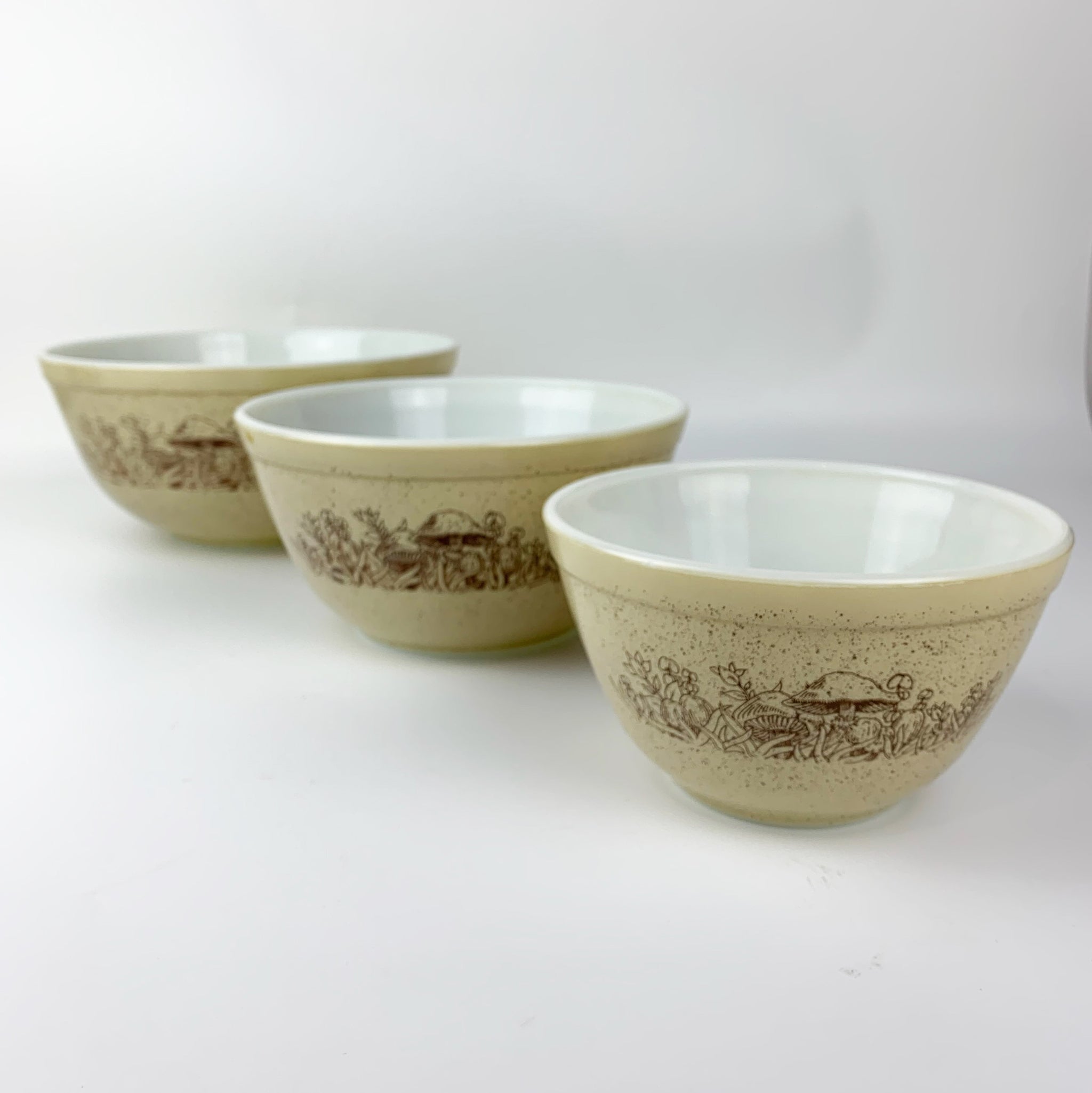 Pyrex mushroom bowls sale