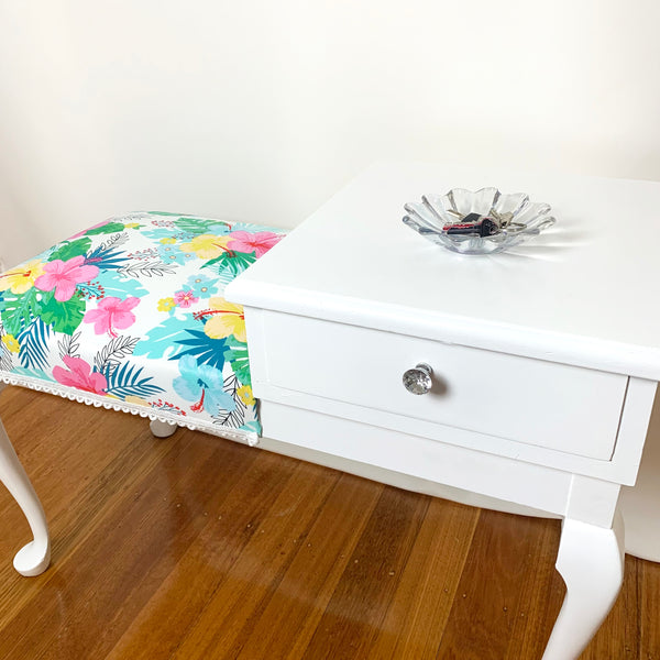Refurbished vintage telephone table