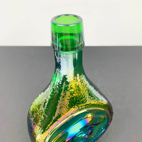 John Paul Jones Carnival Glass Commemorative Decanter top view