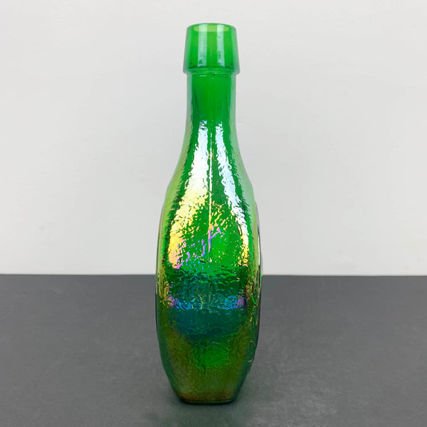 John Paul Jones Carnival Glass Commemorative Decanter side depth view