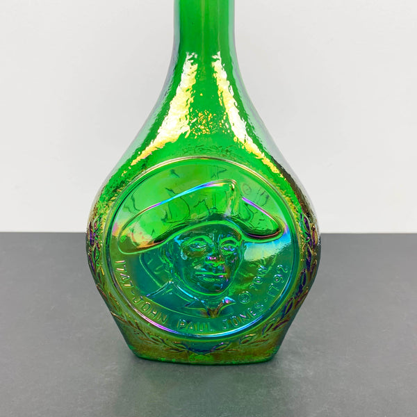 John Paul Jones Commemorative Decanter in iridescent glass