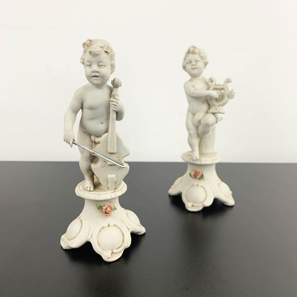 Benacchio (Triade) signed cherub figurines - Set of 2