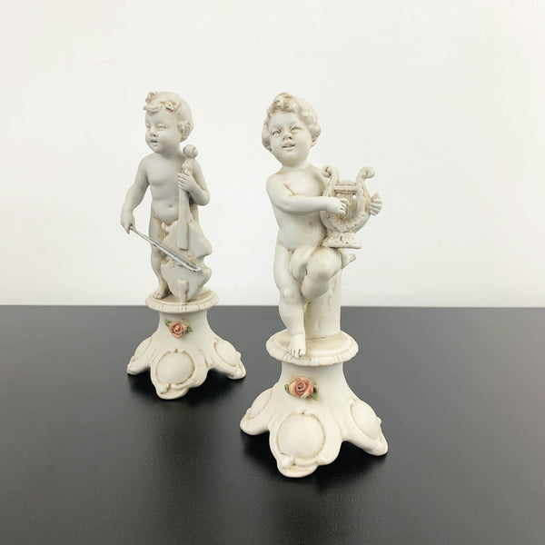 Benacchio (Triade) signed cherub figurines - Set of 2