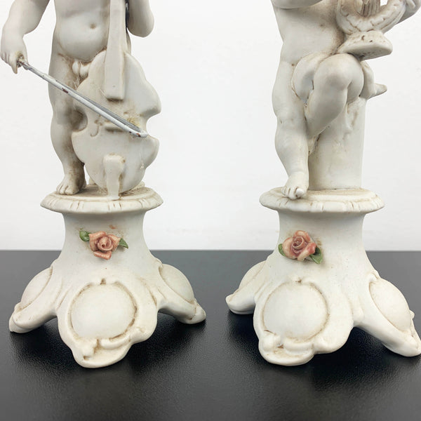 Benacchio (Triade) signed cherub figurines - Set of 2
