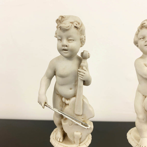 Benacchio (Triade) signed cherub figurines - Set of 2