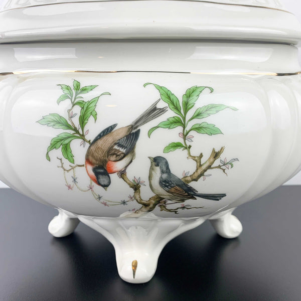 Italian Florentine ceramic bird soup tureen with lid - 4 litre