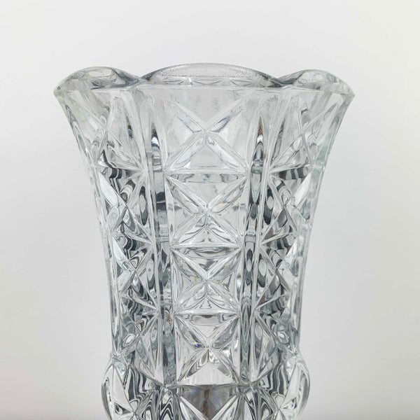 Art deco style glass trumpet vases - Set of 2