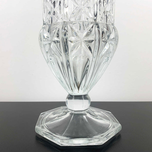 Art deco style glass trumpet vases - Set of 2