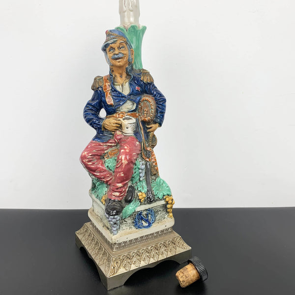 Italian hand painted decorative decanter