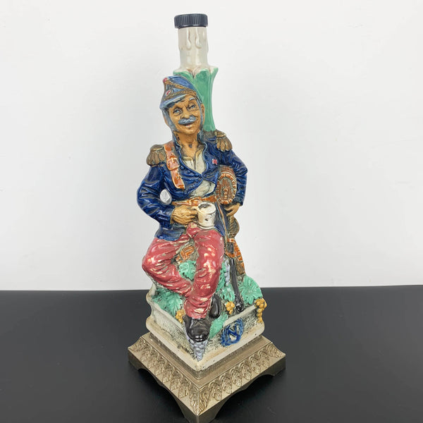 Italian hand painted decorative decanter