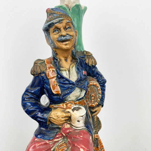 Italian hand painted decorative decanter