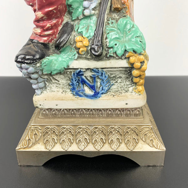 Italian hand painted decorative decanter