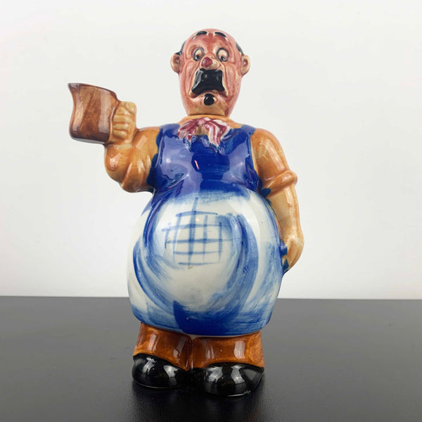 Mid century ceramic Italian waiter decanter