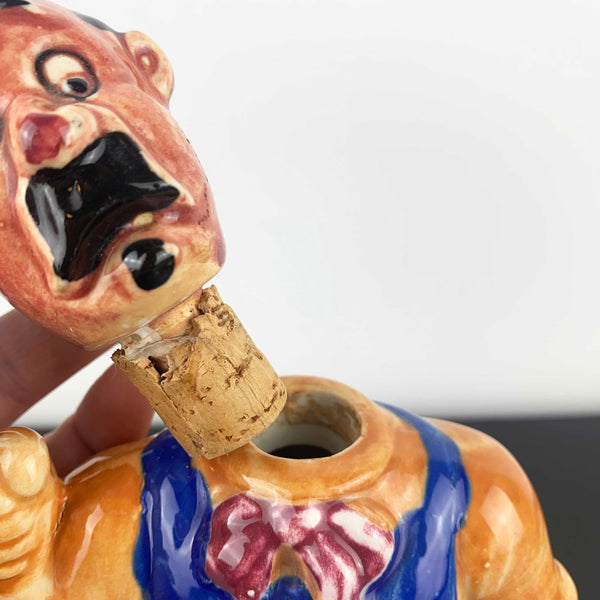 Mid century ceramic Italian waiter decanter