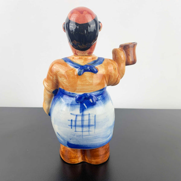 Mid century ceramic Italian waiter decanter