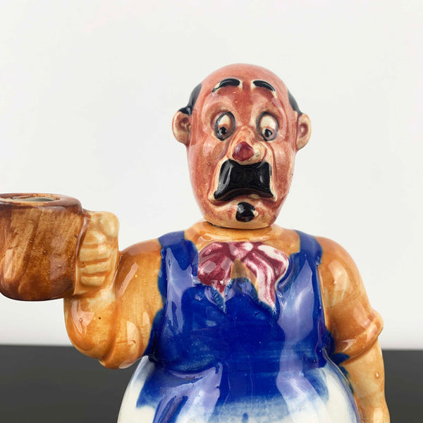 Mid century ceramic Italian waiter decanter