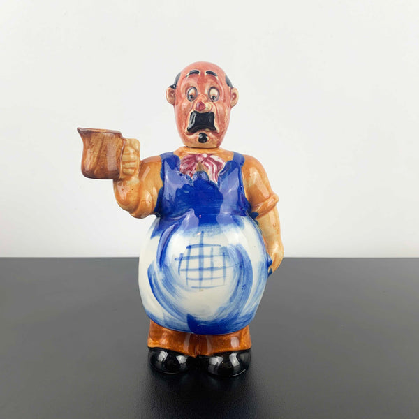 Mid century ceramic Italian waiter decanter