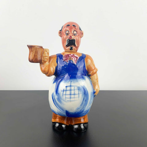 Mid century ceramic Italian waiter decanter