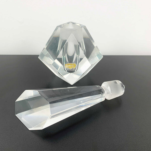 Art Deco Style Japanese Crystal Perfume Bottle