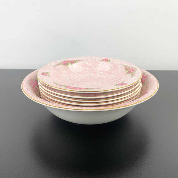 John Maddock & Sons 'Rosary' antique dessert bowl set - 7 piece