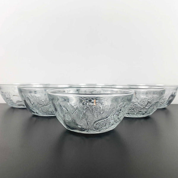 KIG 'Fruit Garden' embossed fruit dessert bowls - Set of 6