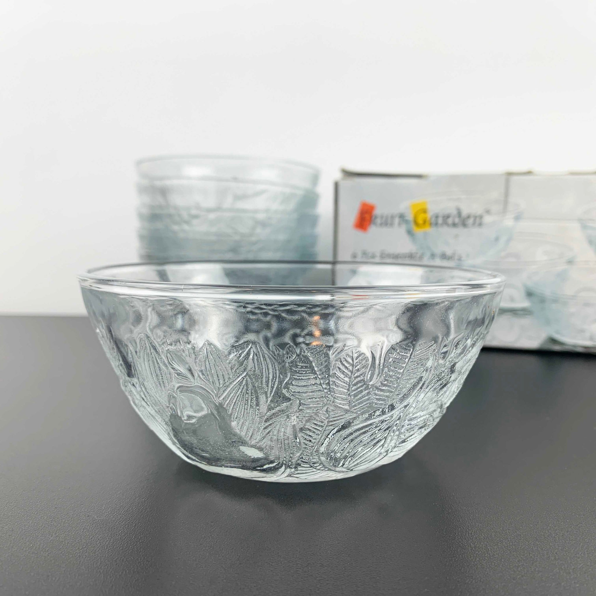 KIG 'Fruit Garden' embossed fruit dessert bowls - Set of 6