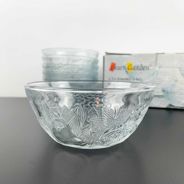 KIG 'Fruit Garden' embossed fruit dessert bowls - Set of 6