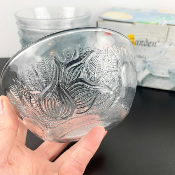 KIG 'Fruit Garden' embossed fruit dessert bowls - Set of 6