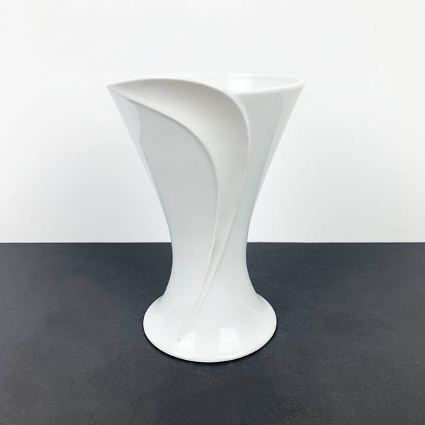 Kaiser White Porcelain Wave Vase
