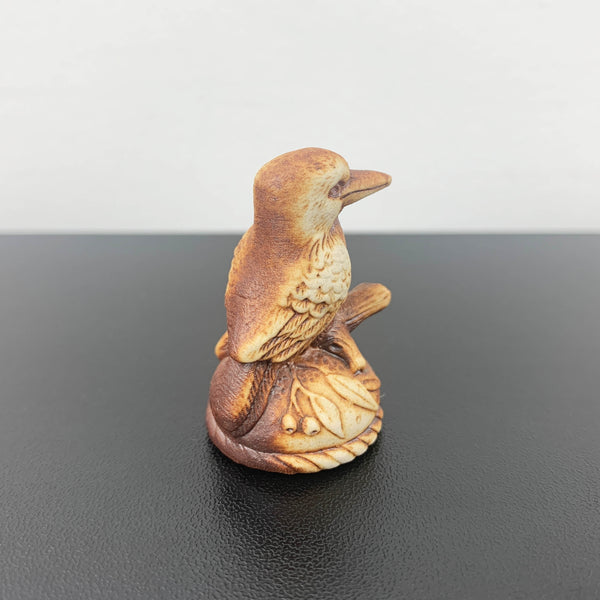 Miniature Kookaburra pottery figurine