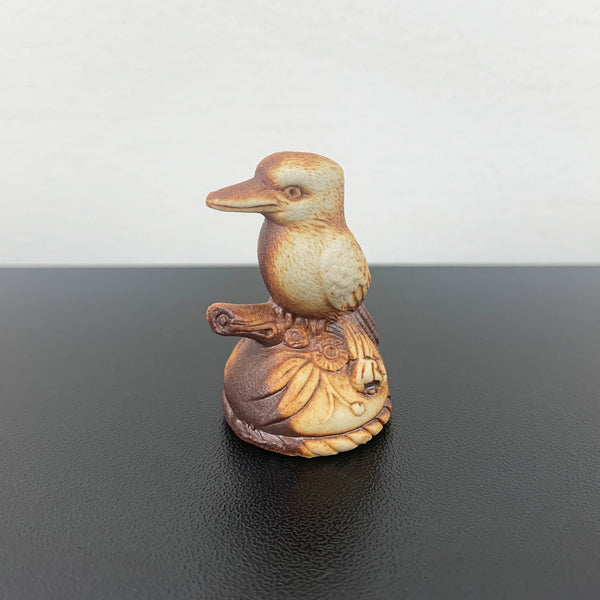 Miniature Kookaburra pottery figurine