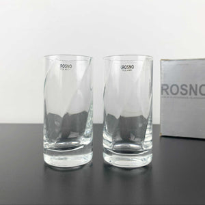 Krosno swirl glass twin vase set in original box - Set of 2