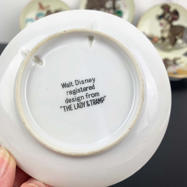 Disney Lady and the Tramp 1950's mini wall plates - Sold separately