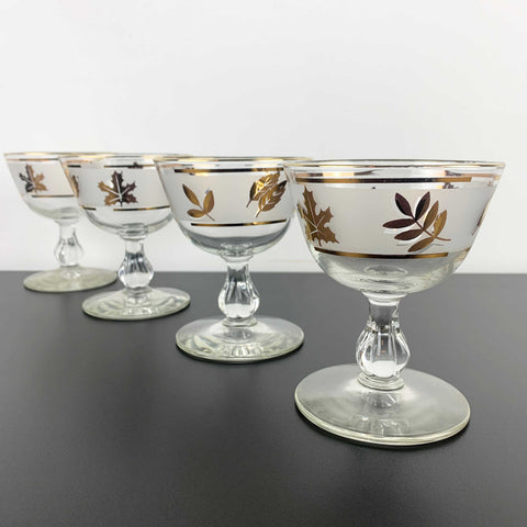 Libbey 'Golden Foliage' cocktail glass