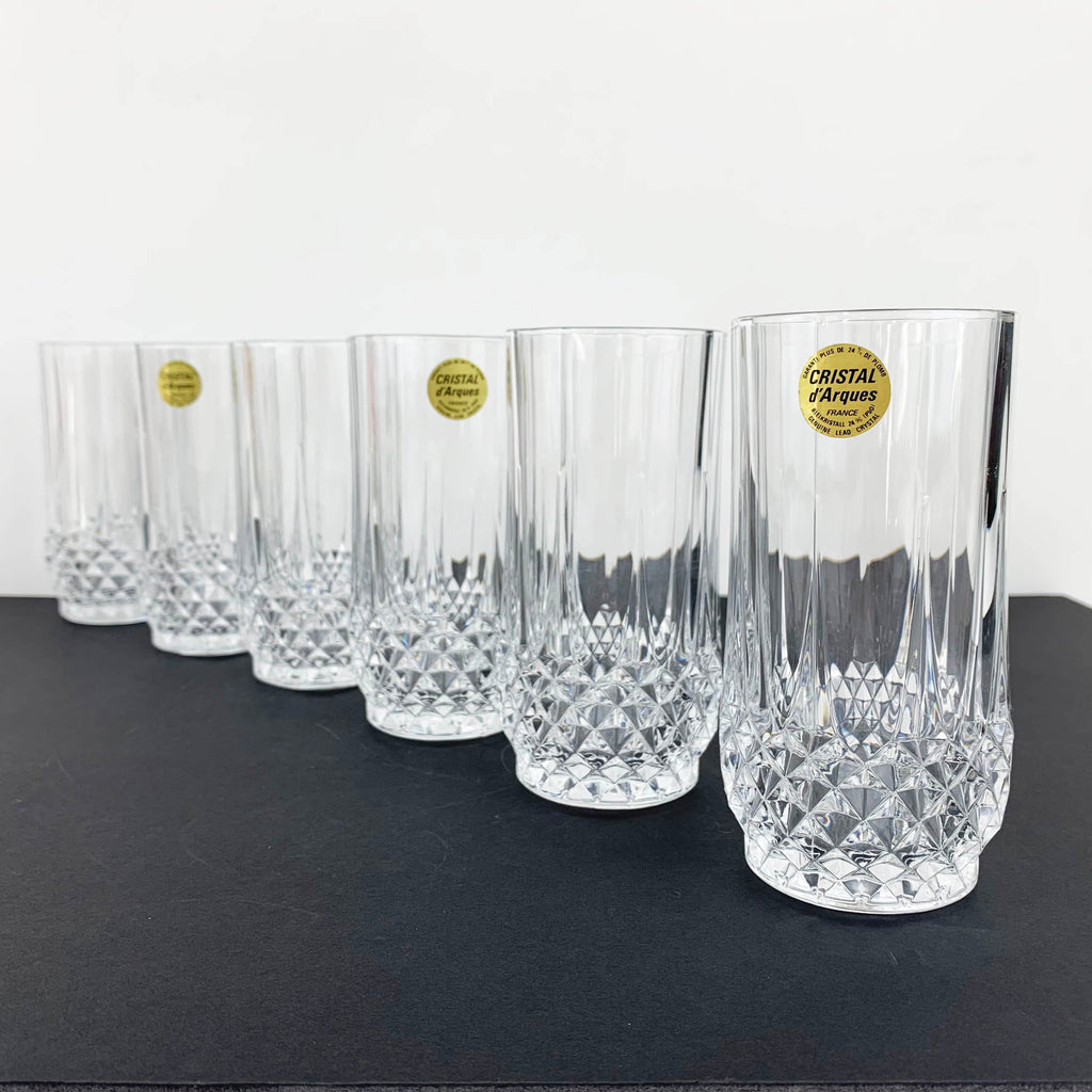 Longchamp Cristal D'Arques Set of 4 Highball Glasses - Macy's