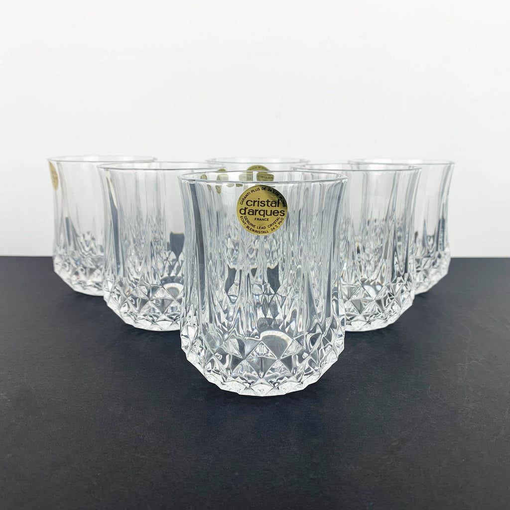 Vintage Lead Crystal Wine Glasses Cristal D' Arques Longchamp in